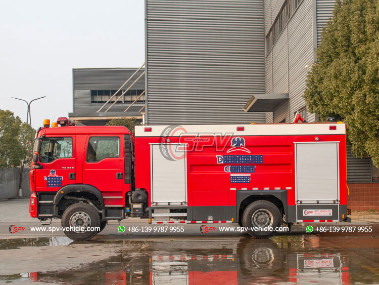 8,000 Litres Fire Rescue Truck - Left Side